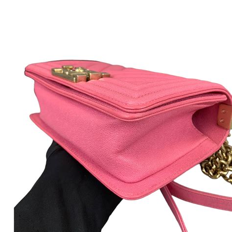 Small Le Boy Caviar Pink GHW – Bag Religion